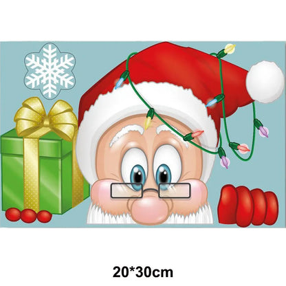 Christmas Santa Claus Window Clings Stickers Xmas