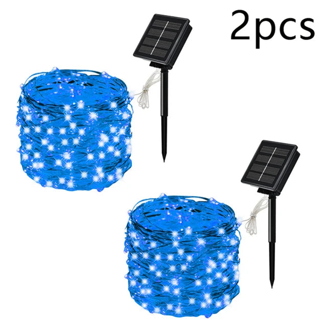 7m/12m/22m/32m LED Solar Light Outdoor Garden
