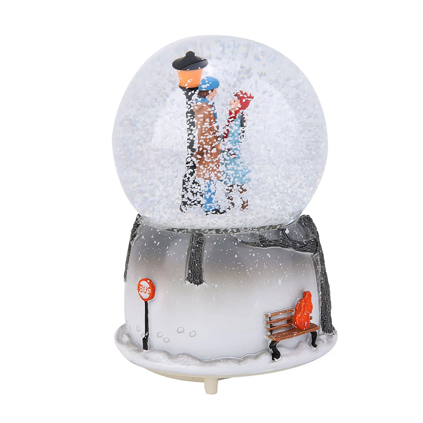 Novelty Night Light Musical Snow Globe