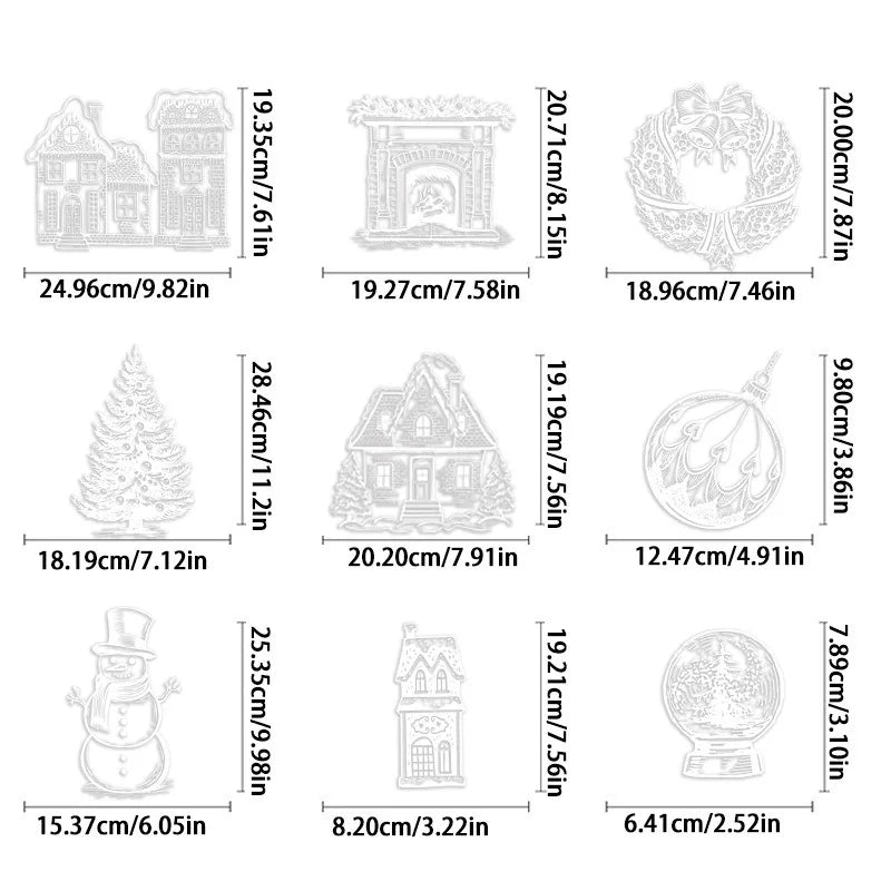 Christmas Wall Stickers Xmas Tree Winter Snowman