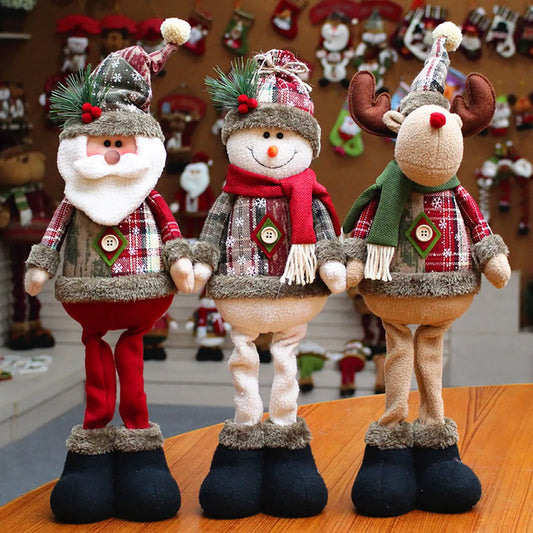 3PCS Christmas Decorative Christmas Dolls Reindeer