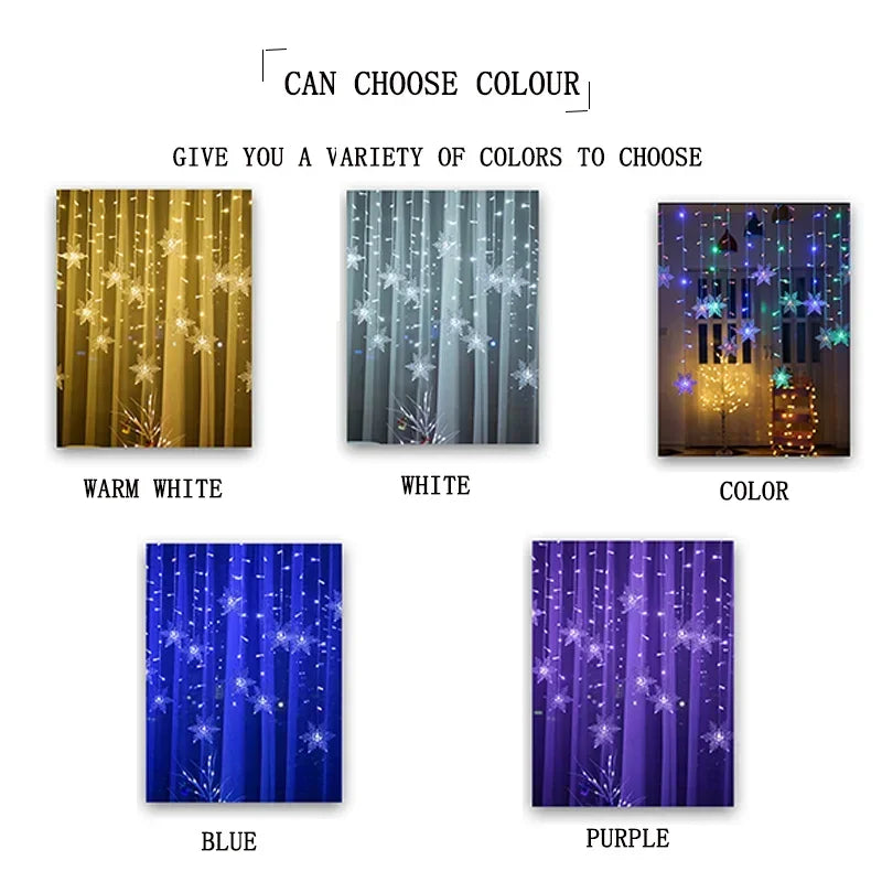 3.5M,Christmas LED Fairy String Lights, Snowflake