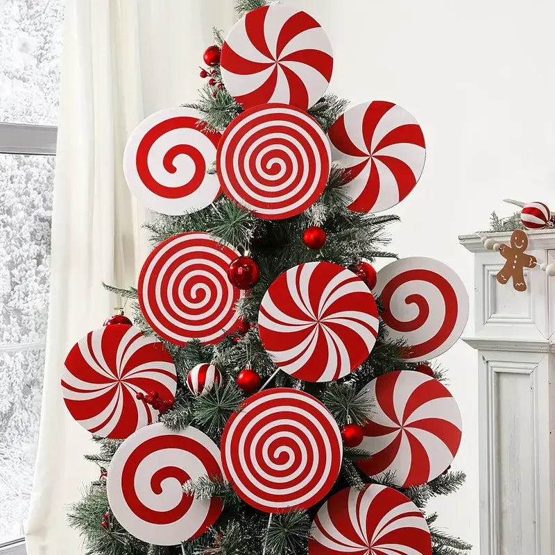Christmas Tree Topper and Ornaments Set - 4/8 Large