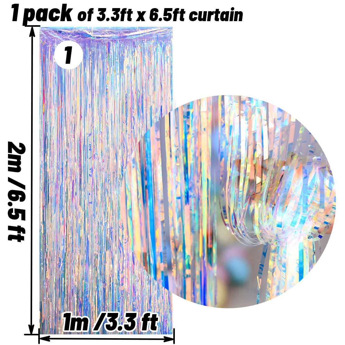 Iridescent Shiny Rainbow Honeycomb Snowflake