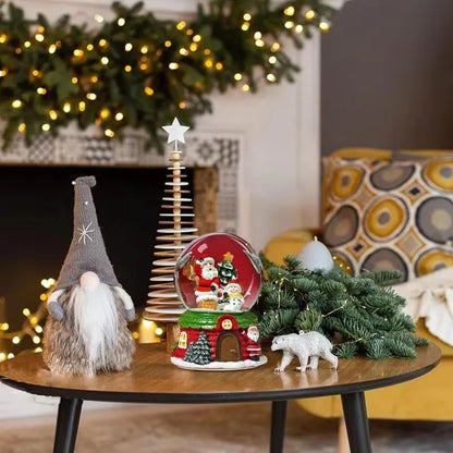 Fantasy LED Christmas Musical Snow Globe Cute Water