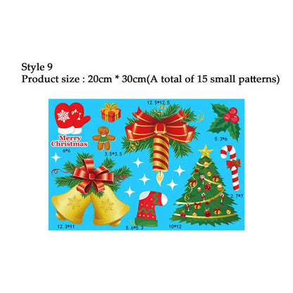 38 Pcs/Lot Snowflake Electrostatic Wall Stickers