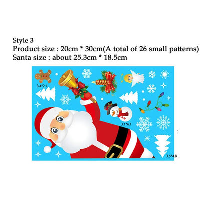 38 Pcs/Lot Snowflake Electrostatic Wall Stickers