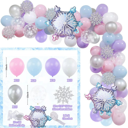 Flash Snowflake Elsa Frozen Arche Ballon Anniversaire