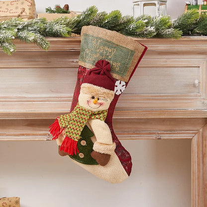 2025 Christmas Stocking Xmas Decoration Santa