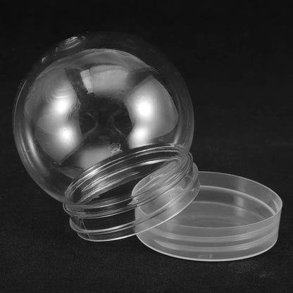 10pcs Christmas Plastic Globes Clear Water Globes