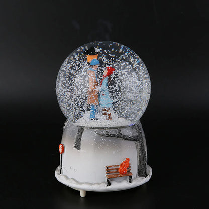 Novelty Night Light Musical Snow Globe
