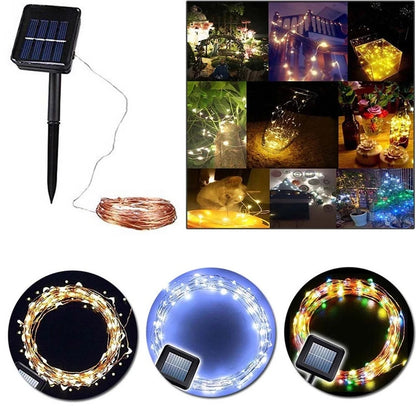 7m/12m/22m/32m LED Solar Light Outdoor Garden