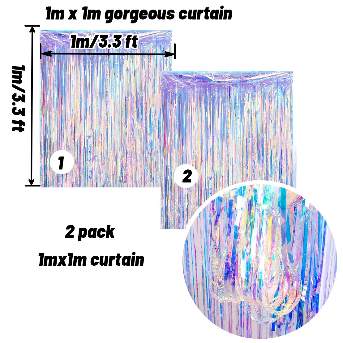 Iridescent Shiny Rainbow Honeycomb Snowflake