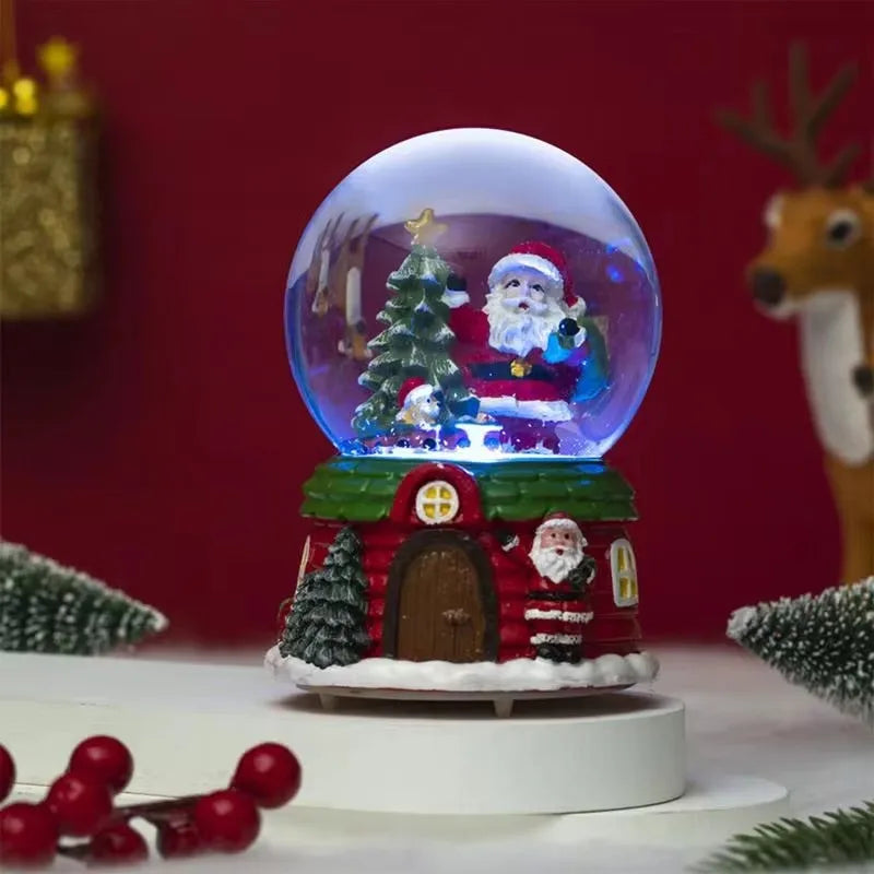 Fantasy LED Christmas Musical Snow Globe Cute Water