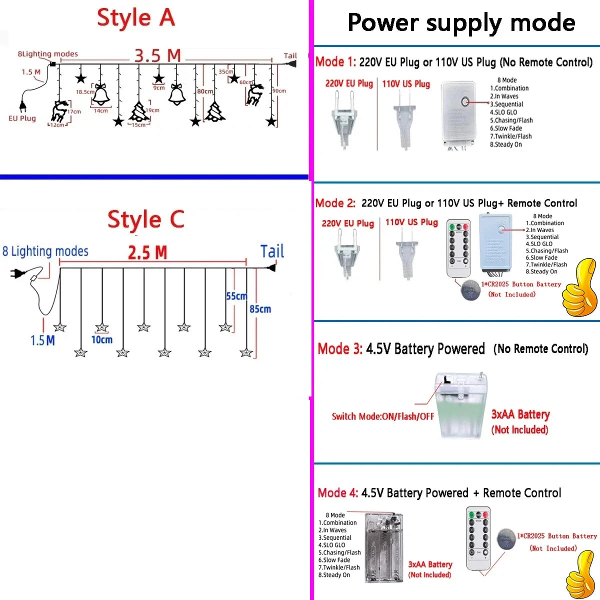 Christmas Lights 2025 Festoon String Light Fairy