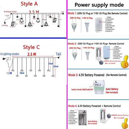 Christmas Lights 2025 Festoon String Light Fairy