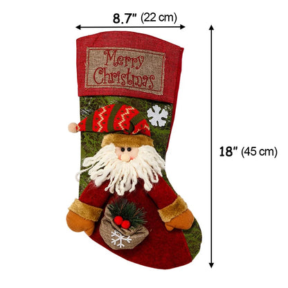 2025 Christmas Stocking Xmas Decoration Santa