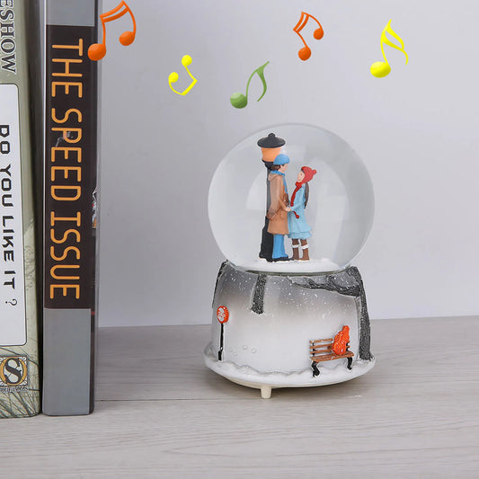 Novelty Night Light Musical Snow Globe