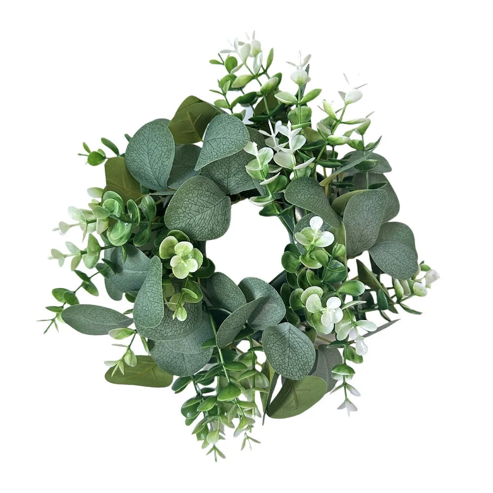 45cm Artificial Green Olive Wreath Greenery Wreath