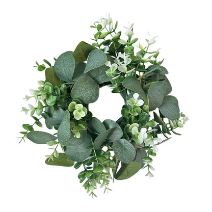 45cm Artificial Green Olive Wreath Greenery Wreath