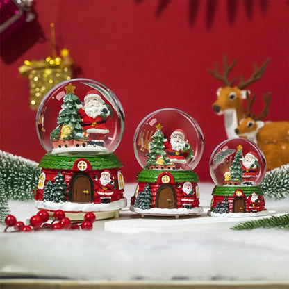 Fantasy LED Christmas Musical Snow Globe Cute Water