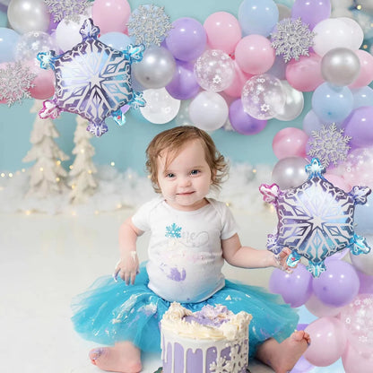 Flash Snowflake Elsa Frozen Arche Ballon Anniversaire