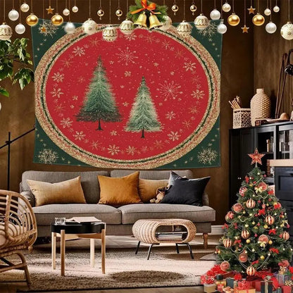 Snowflake Christmas Tapestry Background Cloth