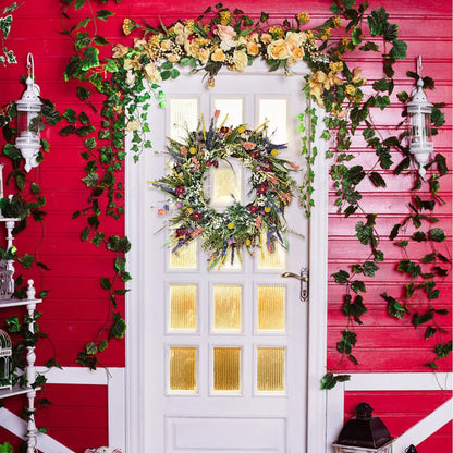 Spring Artificial Flower Wreath Wildflower Floral