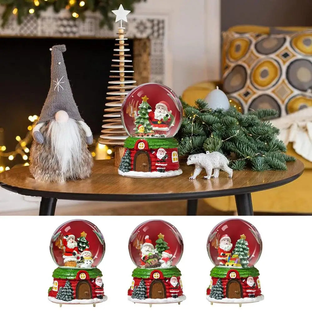 Fantasy LED Christmas Musical Snow Globe Cute Water