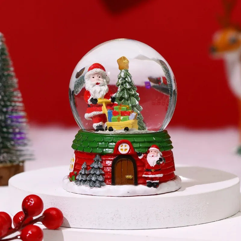 Fantasy LED Christmas Musical Snow Globe Cute Water