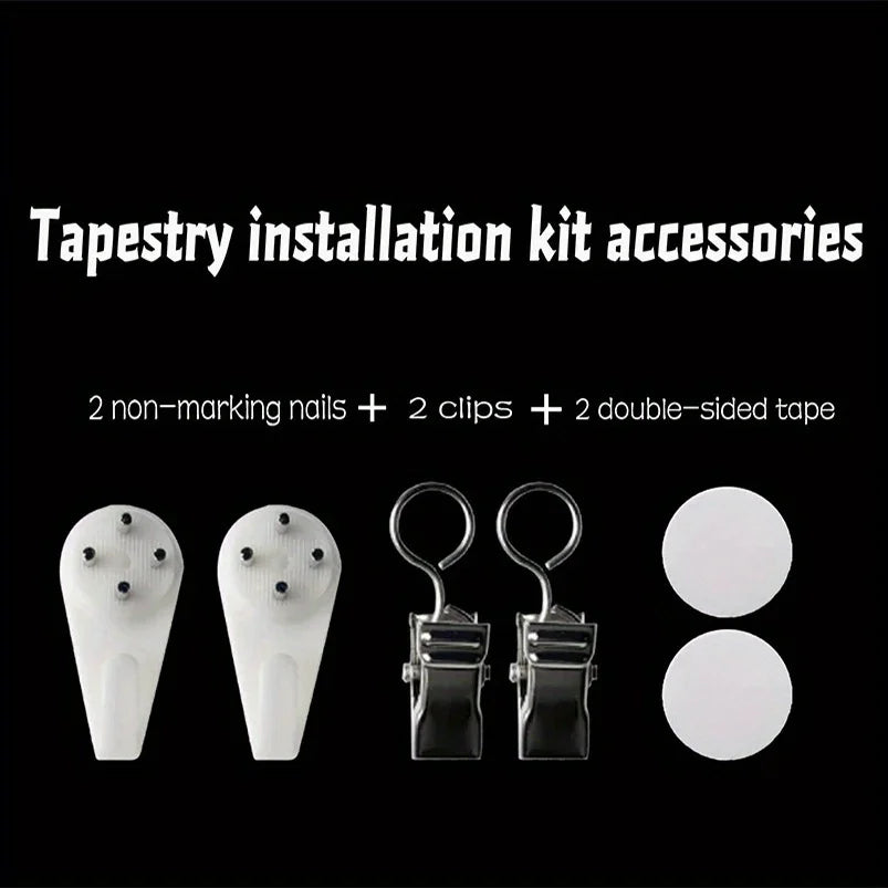 Snowflake Christmas Tapestry Background Cloth