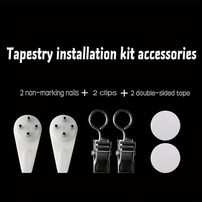 Snowflake Christmas Tapestry Background Cloth