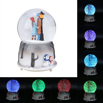 Novelty Night Light Musical Snow Globe