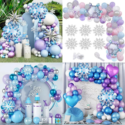 Flash Snowflake Elsa Frozen Arche Ballon Anniversaire