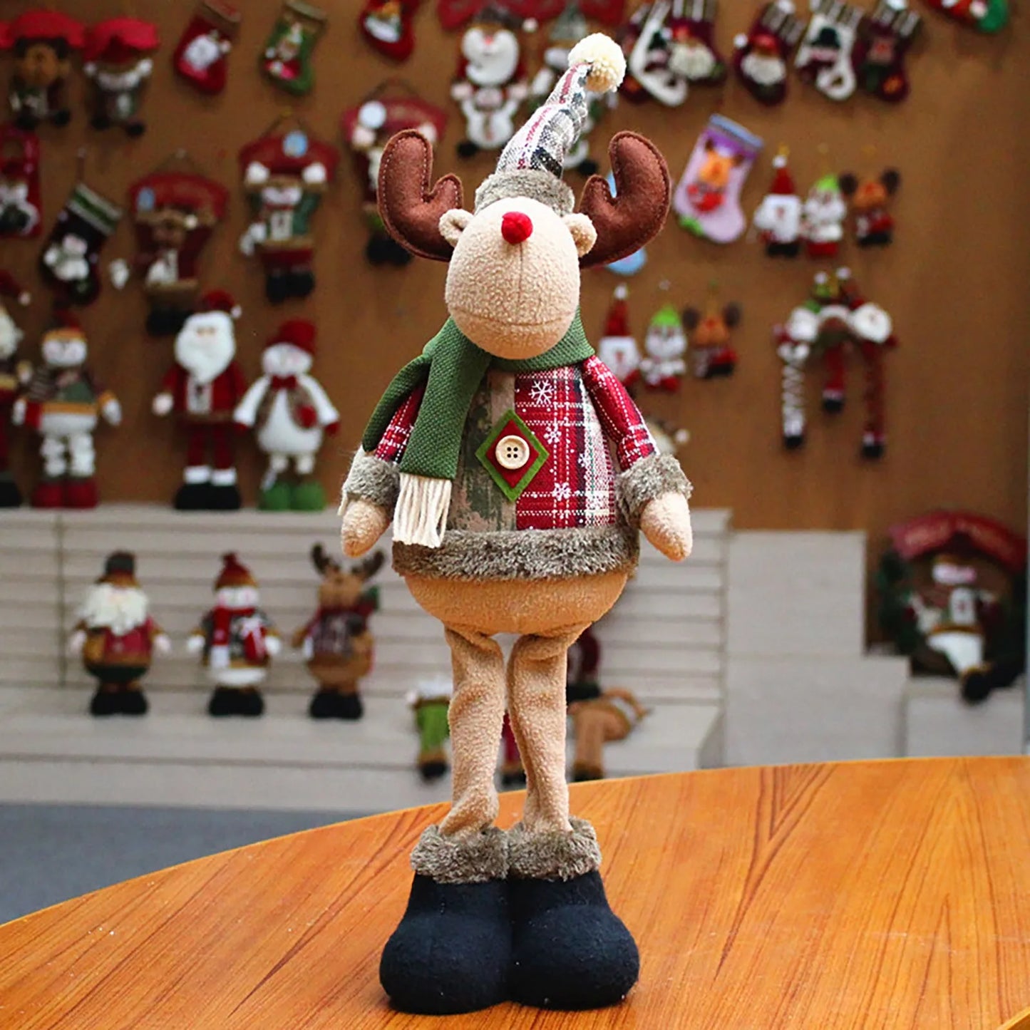 3PCS Christmas Decorative Christmas Dolls Reindeer