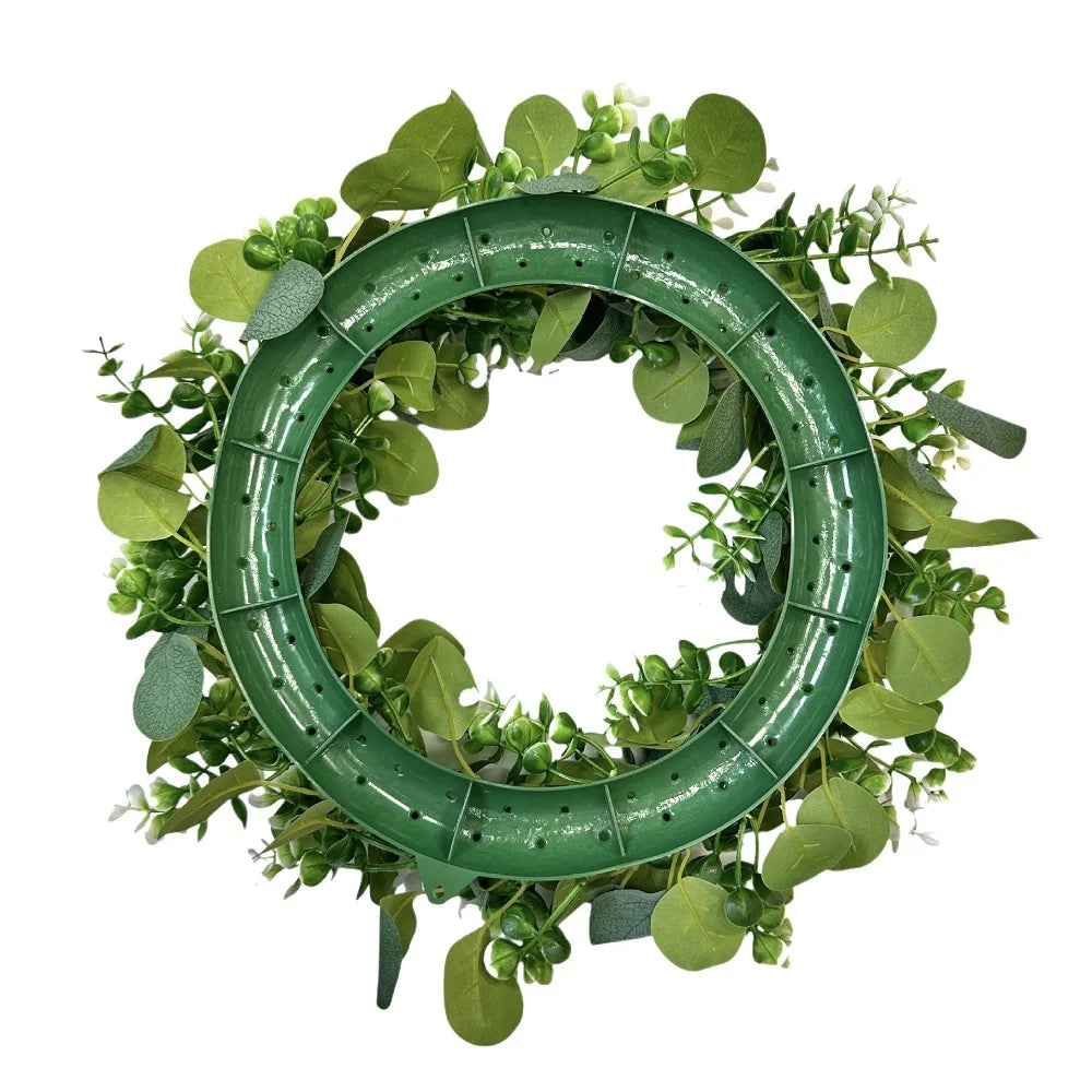 45cm Artificial Green Olive Wreath Greenery Wreath