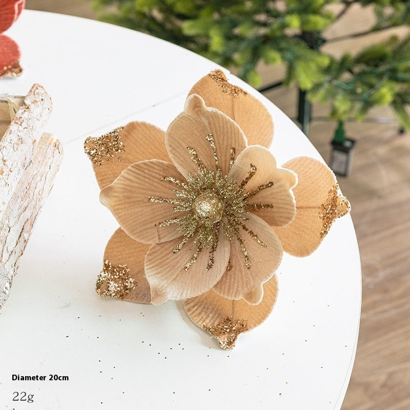 Flannel Flowers Christmas Tree Decoration