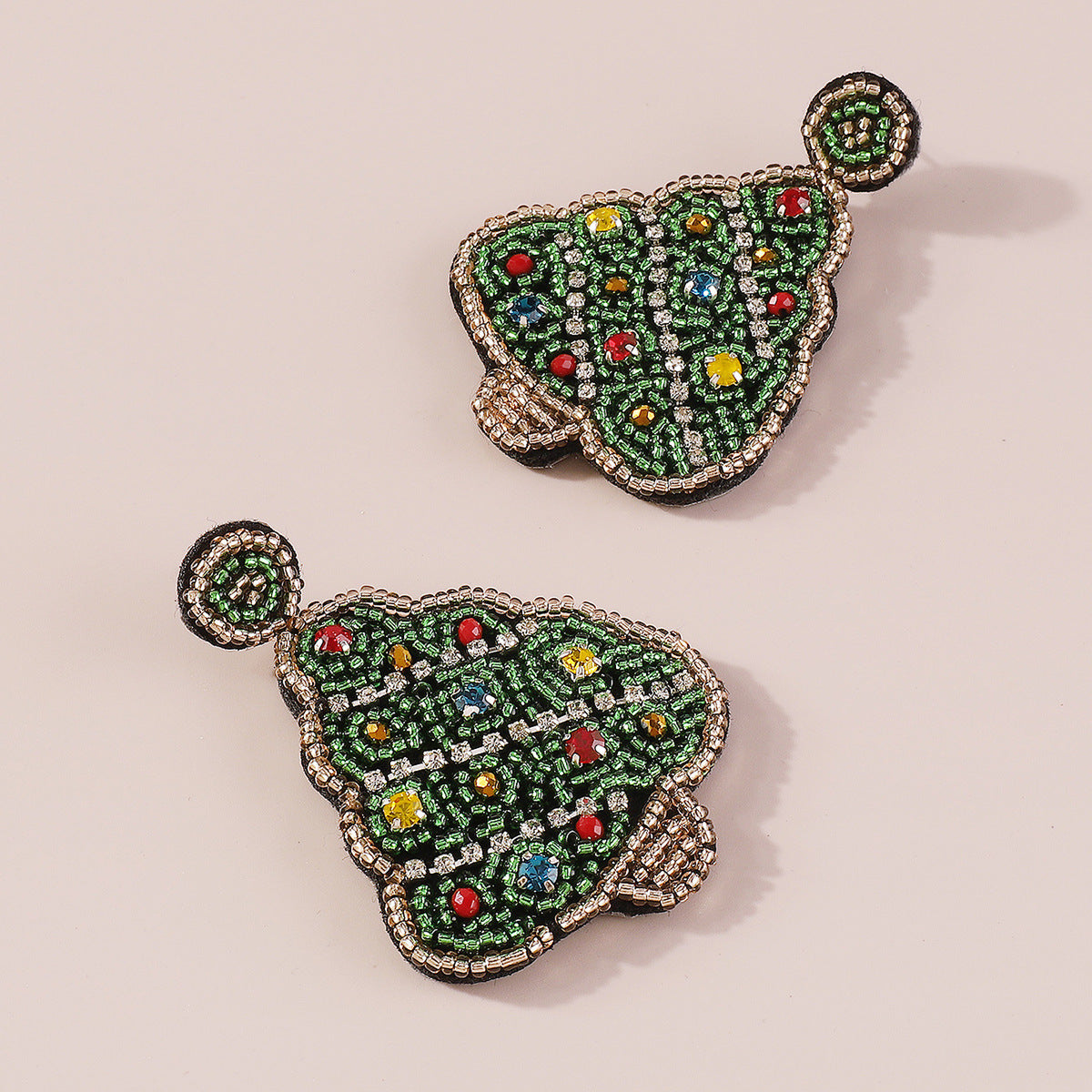 Christmas Tree Earrings Handmade