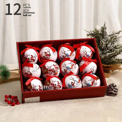 Exquisite Luxury Printing Christmas Christmas Tree Ornament Ball