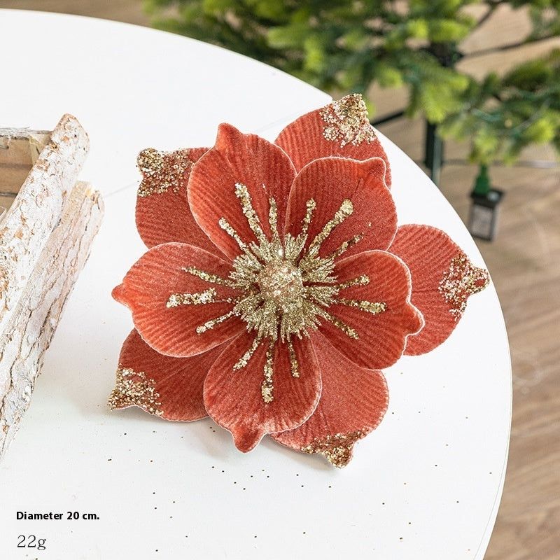 Flannel Flowers Christmas Tree Decoration